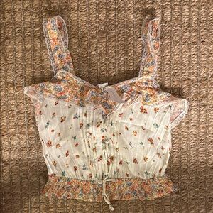 NWT American Eagle Floral Tank Top Small